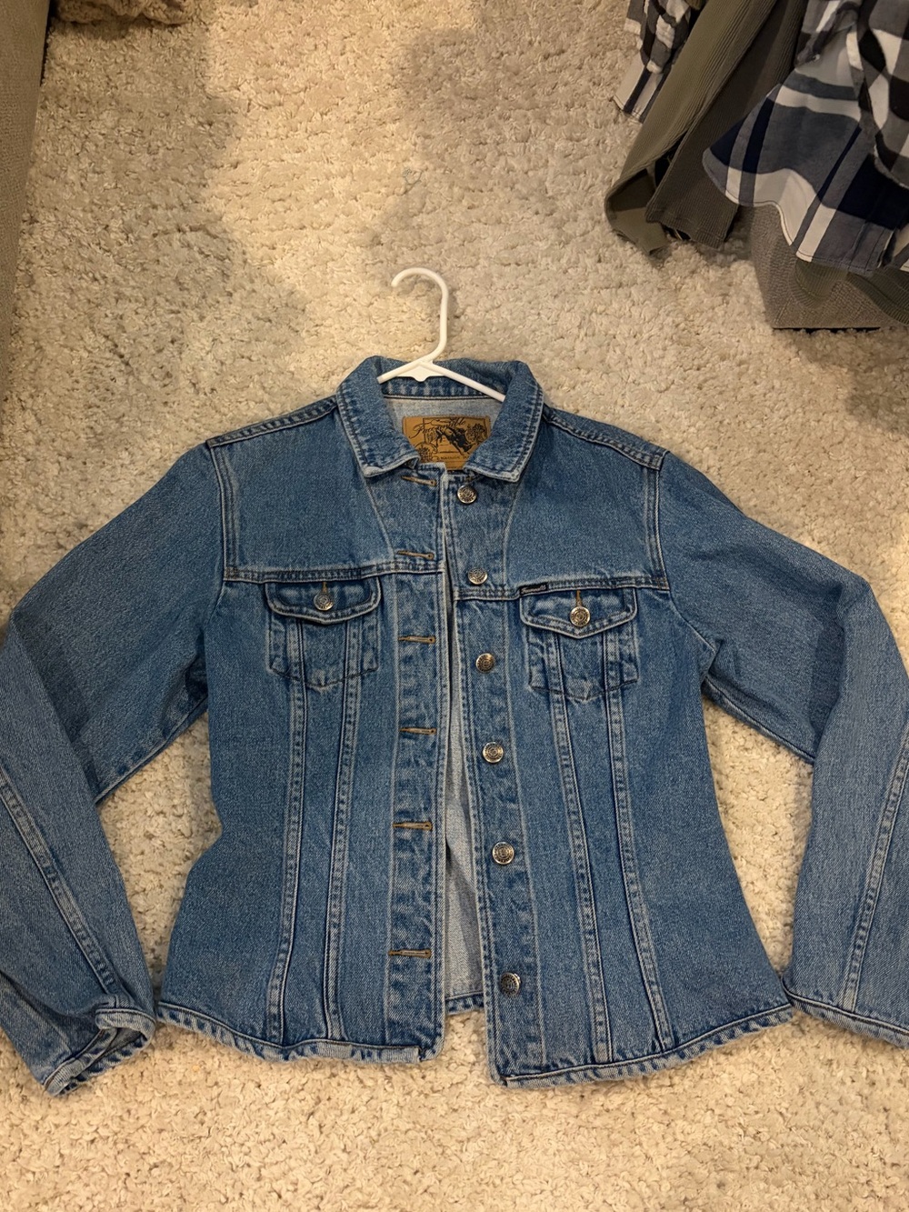 Faconnable Light Blue Denim Jean Jacket